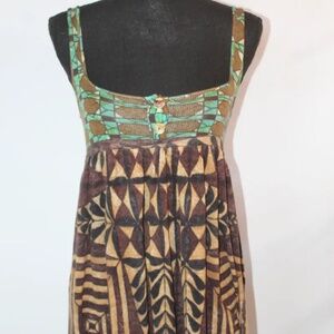 Free People Tribal Print Sundress/Tunic Top, S